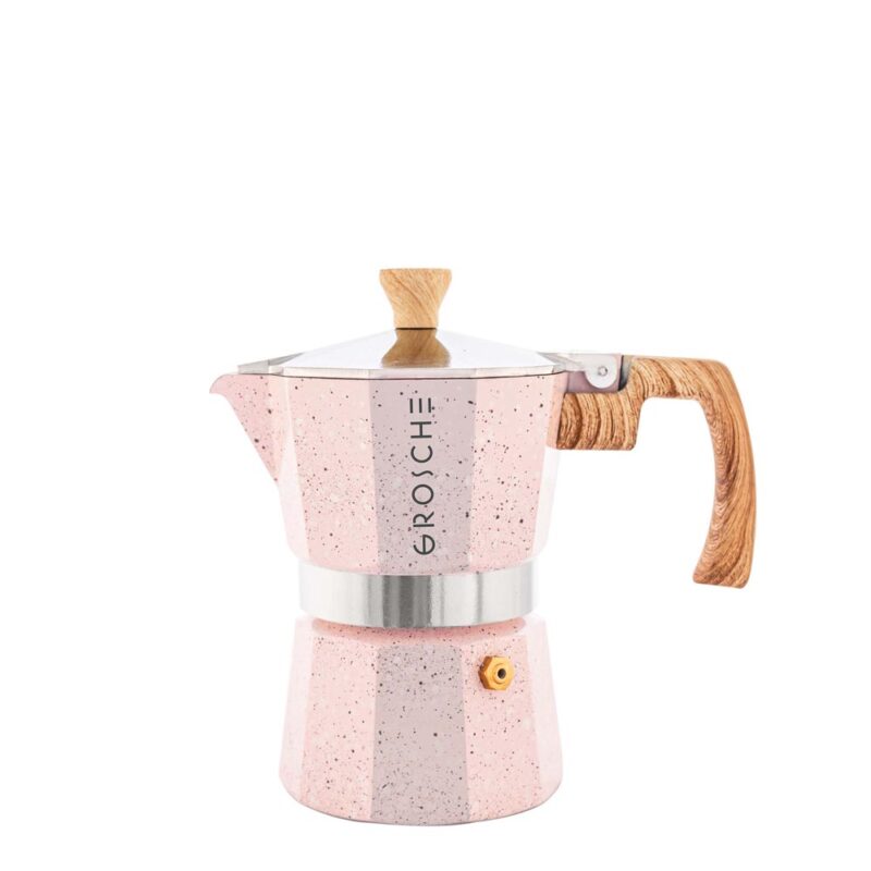 Grosche Moka Espresso Maker - 3 cups Pink