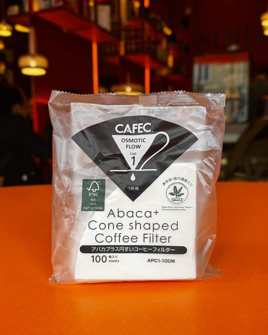 Filtro de papel Cafec Abaca+ (branco) Certificado FSC®
