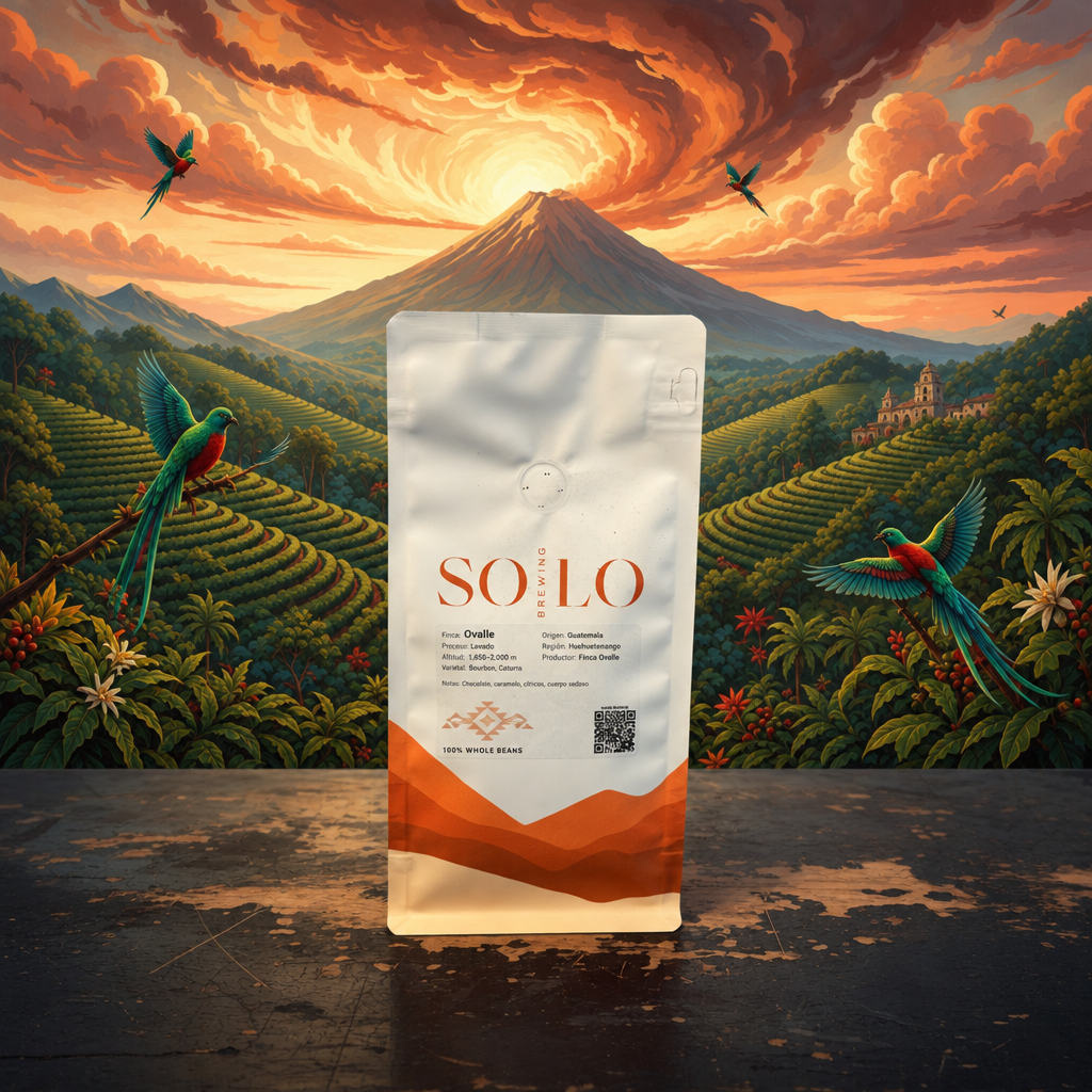 Ovalle coffee bag, square shot